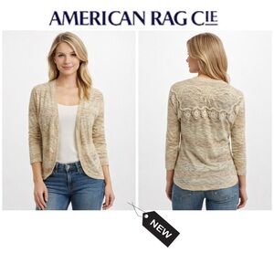 NWT American rag back lace cardigan sz xs